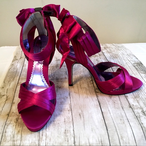 High Heels - Fuchsia/Satin - Picture 2 of 2